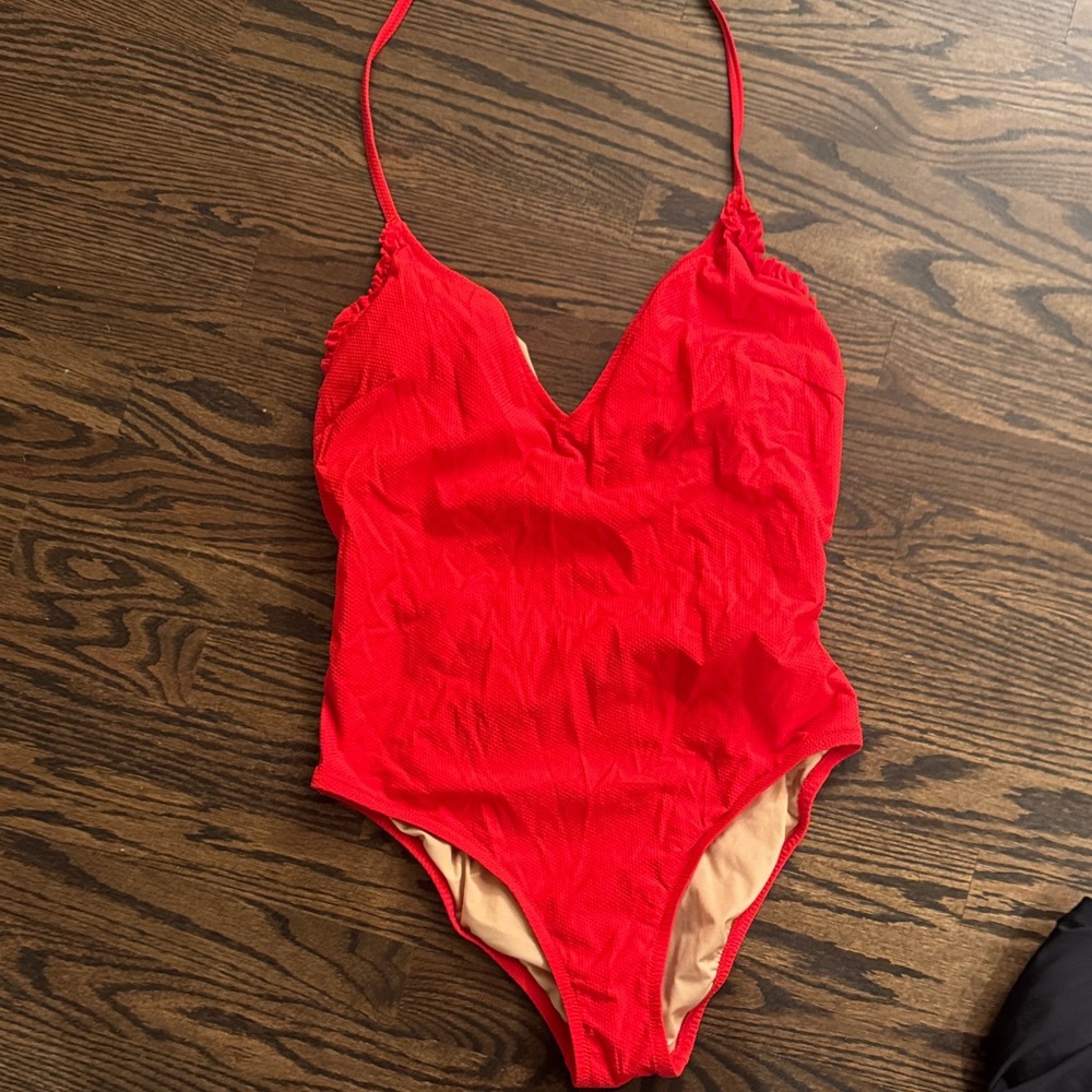 J. Crew Vibrant Red Swimwear
